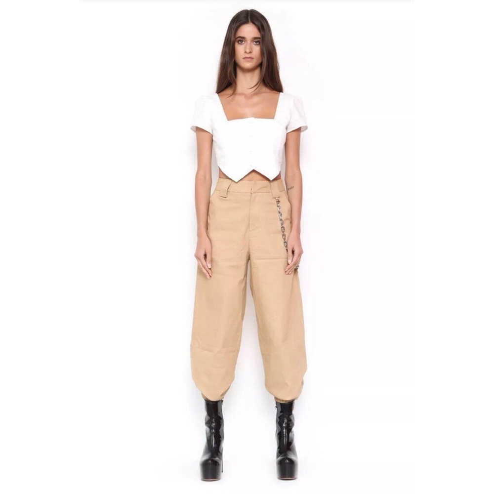 I AM GIA Tan Cobain Pants XS NWT